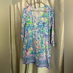 lily pulitzer 3/4 sleeve dress